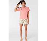 Woody pyjama meisjes - perzik - roze - 221-2-YPD-Z/478 - maat 152