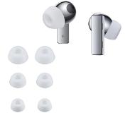 Kwmobile 6x cover voor in-ear oortjes voor Huawei FreeBuds Pro - Vervangende oordopjes van siliconen in wit - 3 maten