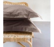 Presence 2-Pack: Egyptisch Luxe Katoen Kussenslopen Kleur: Taupe, 60 x