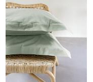 Presence 2-Pack: Egyptisch Luxe Katoen Kussenslopen Kleur: Jade, 60 x