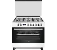Wiggo WO-E969R(WX) Serie 9 - Gasfornuis - Wit Rvs