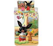 Bing Bunny ledikant dekbedovertrek Speeltijd - katoen - 100x135 + 40x60 cm