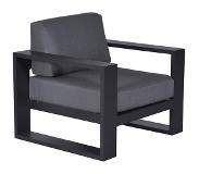 Garden Impressions - Cube lounge fauteuil - carbon black