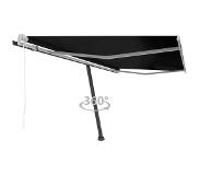 vidaXL Luifel vrijstaand automatisch 450x300 cm antracietkleurig
