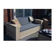 Wood4you loungebank montagepakket steigerhout met kussens 200cm
