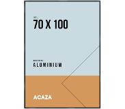Acaza Fotokader, Lijst geschikt voor Foto's of Posters van 70 cm x 100 cm, Aluminium, Plexiglas, Zwart