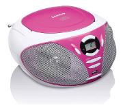 Lenco Portable Radio Mp3 Cd Usb Lenco Scd-300pk Roze