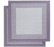 De Witte Lietaer Theedoeken De Witte Lietaer Pied De Poule Lavender (2 stuks)