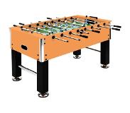 vidaXL Voetbaltafel 60 kg 140x74,5x87,5 cm staal lichtbruin en zwart