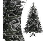 vidaXL Kunstkerstboom Met Sneeuwvlokken 180 Cm Pvc En Pe Groen
