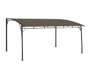 vidaXL Zonneluifel 4x3x2,55 m taupe