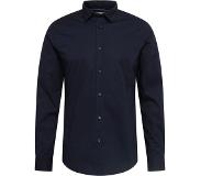 Scotch & Soda Casual overhemd Solid Slim FIT Shirt Donkerblauw Heren | Maat L