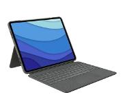 Logitech Combo Touch Apple iPad Air (2022/2020) Toetsenbordhoes QWERTY Grijs