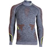 UYN Ondershirt Uyn Men Ambityon L/S Melange Turtleneck Black Melange Orange Yellow-L / XL