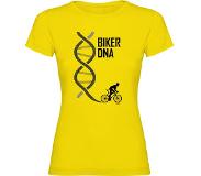 Kruskis Biker Dna Short Sleeve T-shirt Geel L Vrouw