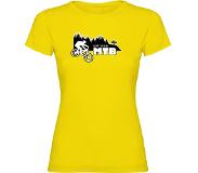 Kruskis Extreme Mtb Short Sleeve T-shirt Geel S Vrouw
