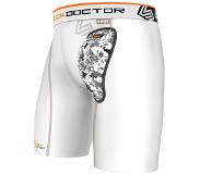 Shock Doctor AirCore Soft Cup Compression Short White XL