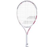 Babolat Tennisracket Babolat Girl Drive 23 White Pink 2021 (Bespannen)-Gripmaat L0