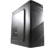 LC-Power 7037B, Midi Tower, PC, Zwart, ATX, micro ATX, Mini-ITX, Metaal, Plastic, 14,5 cm