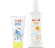 Zwitsal Voor en Na 't zonnetje 0% parfum - Zonnespray 200 ml + Aftersun 150 ml - Zonnepakket