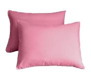 Y-NOT - Kussensloop Set (per paar) - Katoen - 60x70 - Roze