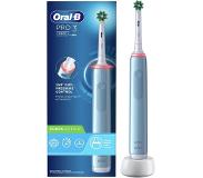 Oral-B Elektrische Tandenborstel Pro 3 3000 Sensi Blauw - 3 Poetsstanden