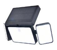 Lutec Wandlamp op zonne-energie met bewegingsmelder TUDA 6935502330 LED 13 W Zwart