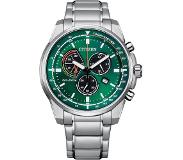 Citizen AT1190-87X horloge Eco-Drive Chrono Staal Groen