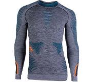 UYN Ondershirt Uyn Men Ambityon L/S Melange Black Melange Atlantic Orange Shiny-L / XL