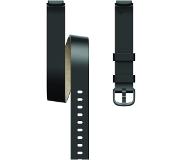 Fitbit Luxe Leren Dubbel Bandje Zwart