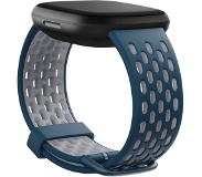 Fitbit Versa 4/3 en Sense 2/1 Siliconen Bandje Blauw S