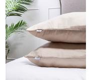 Luna Bedding 2-PACK Kussenslopen Luna Uni Kleur: Off White, 60 x70 cm