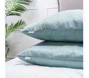 Luna Bedding 2-PACK Kussenslopen Luna Uni Kleur: Jade, 60 x70 cm