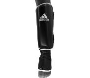 Super Pro Adidas scheen- en wreefbeschermers Economy Zwart/Wit S