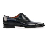 Santoni Man Leren VeterschoenenVeterschoenen 15004 - Zwart | Maat 45.5