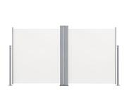 vidaXL Tuinscherm uittrekbaar dubbel 170x600 cm crème