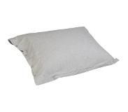 Yumeko Kussensloop Yumeko Dark Anthracite/Pure White Satijn-50 x 60 cm