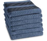 DDDDD Keukendoek Baxter 50x55cm Denim Per 6 Stuks Blauw blauw DDDDD Thee- en
