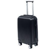 Lizzely Garden & Living Handbagage Koffer 55cm Zwart 4 Wielen Trolley Met Pin Slot