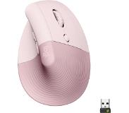 Logitech Lift Verticale Ergonomische Muis Roze