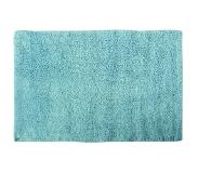 MSV Badkamerkleedje/badmat - voor op de vloer - lichtblauw - 45 x 70 cm - polyester/katoen