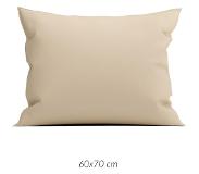 Satin 2x Premium Katoen/Satijn Kussenslopen Zand | 60x70 | Subtiel Glazend | Zacht En Luxe