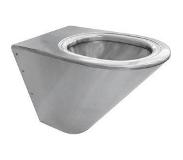 Franke Campus wandcloset zonder toiletbril 35cm, RVS