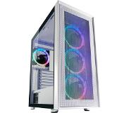 LC-Power Gaming 802W, Midi Tower, PC, Wit, ATX, micro ATX, Mini-ITX, Metaal, Plastic, Gehard glas, Multi