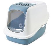 Savic Kattentoilet Nestor Earth 56 x 39 x 38.5 cm - Kattenbak - Blauw&Wit
