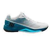 Wilson Tennisschoen Wilson Men Rush Pro 4.0 Clay White Blue-Schoenmaat 48 (UK 12.5)