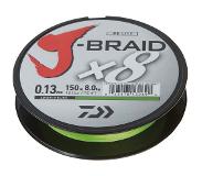 Daiwa J-Braid X8 - Chartreusse - Dyneema - 0.22mm - 150m