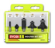Ryobi RAKRBS5 | 5-delig Frees Set compatibel met R18TR-0 en RRT1600 - 5132003828