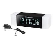 Bresser wekkerradio met bluetooth 23 x 6 cm zwart/wit