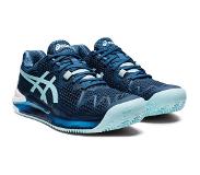 Asics GEL-Resolution 8 Clay Tennisschoenen Dames - Tennisschoenen Blauw 39